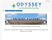 Tablet Screenshot of odysseyacademy.org